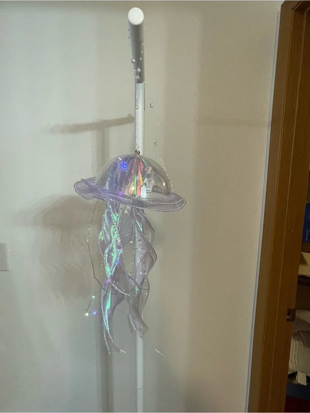 Iridescent Purple Jellyfish Hanging Party Decor - Unbranded